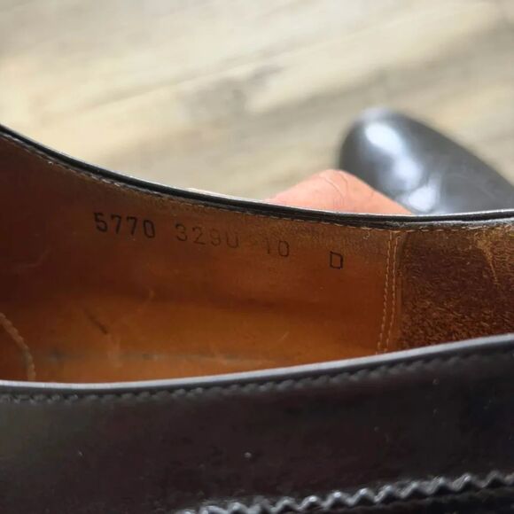 Vintage Salvatore Ferragamo Monk Strap Black Leather Loafers Size 10D main image 5